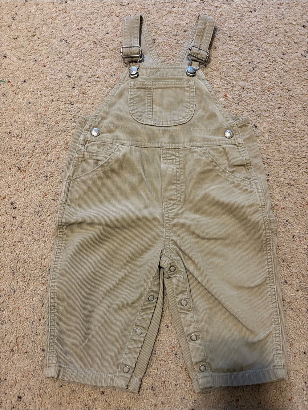 Baby Gap Beige Corduroy Baby Overalls